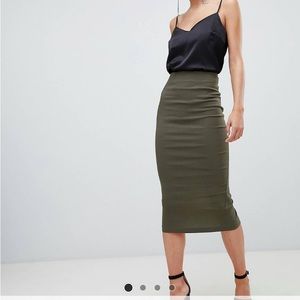 High Waisted Pencil Skirt